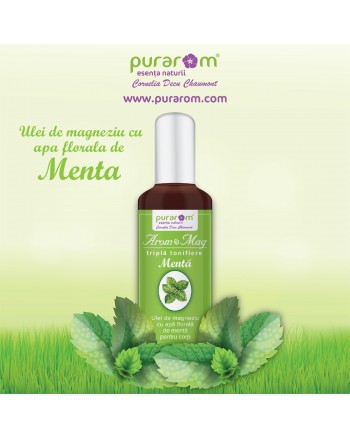 ULEI DE MAGNEZIU CU APA FLORALA DE MENTA PENTRU CORP